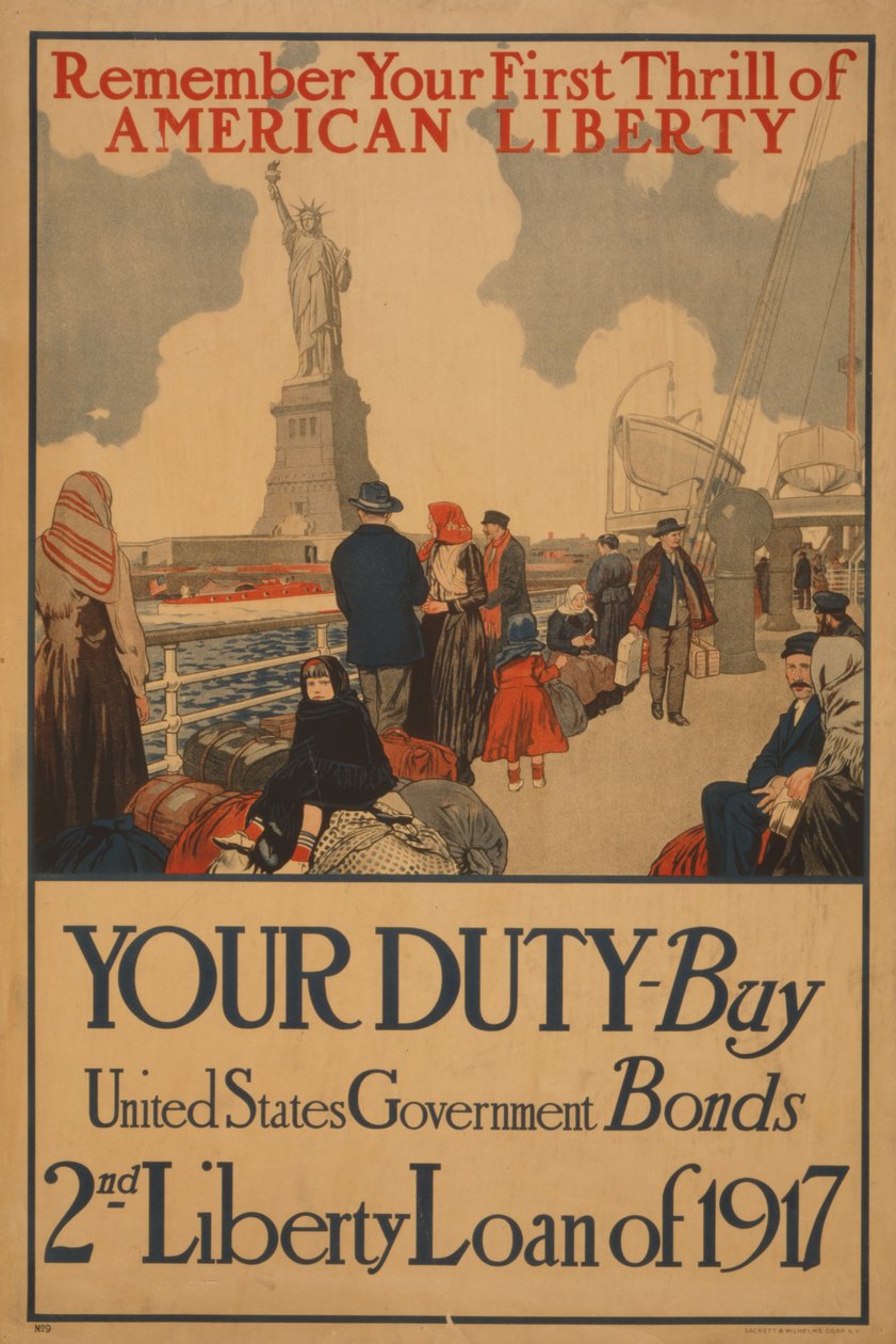 Husk din første Thrill of American Liberty Your Duty, Kjøp amerikanske statsobligasjoner, 2nd Liberty Loan of 1917 av . .
