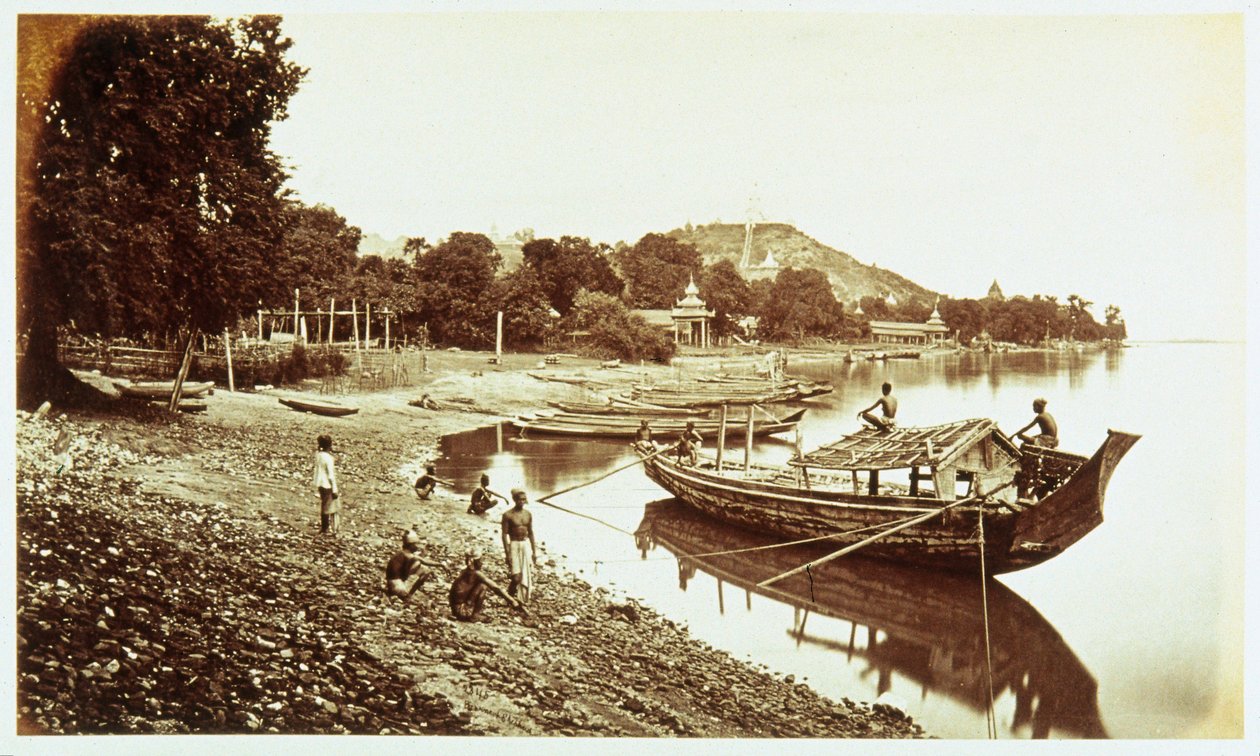Sagain fra elvebredden, ca 1876 av John Pardon