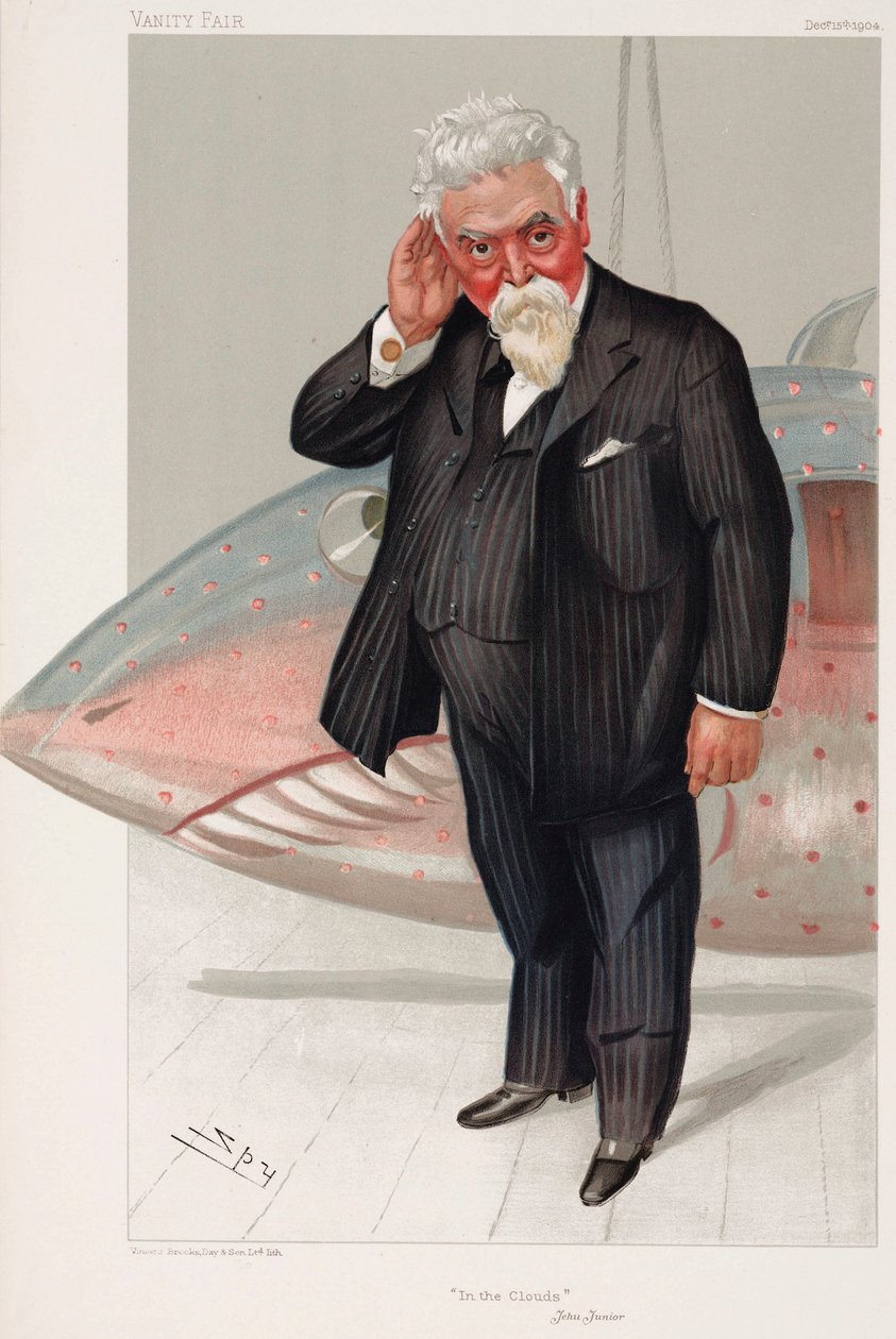 Sir Hiram Maxim , amerikansk bor, britisk ingeniør og oppfinner av Henry Charles Fehr