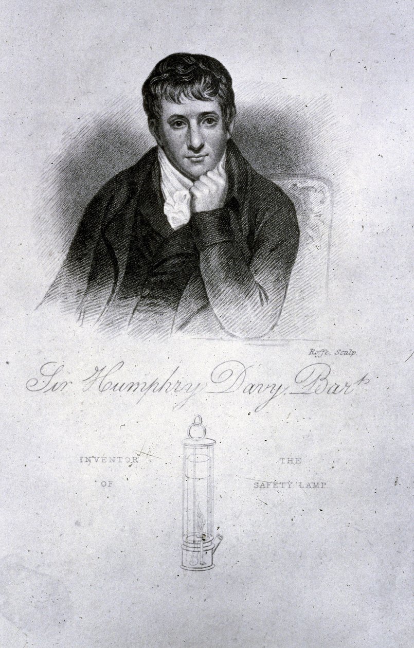Sir Humphry Davy, kjemiker av Frederick (attr. to) Barnard