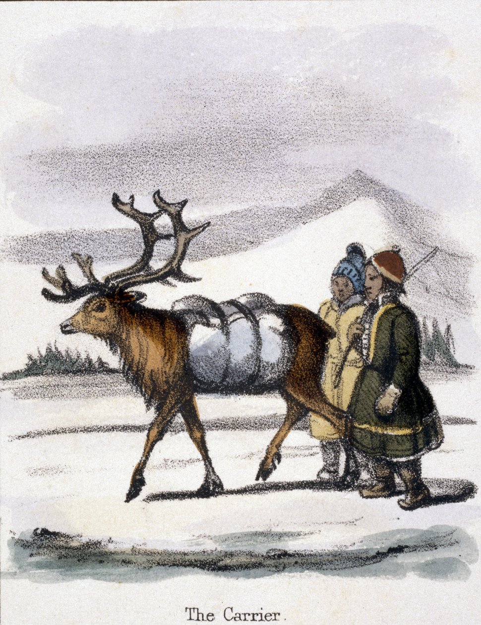 The Carrier', ca 1845 av Frederick (attr. to) Barnard