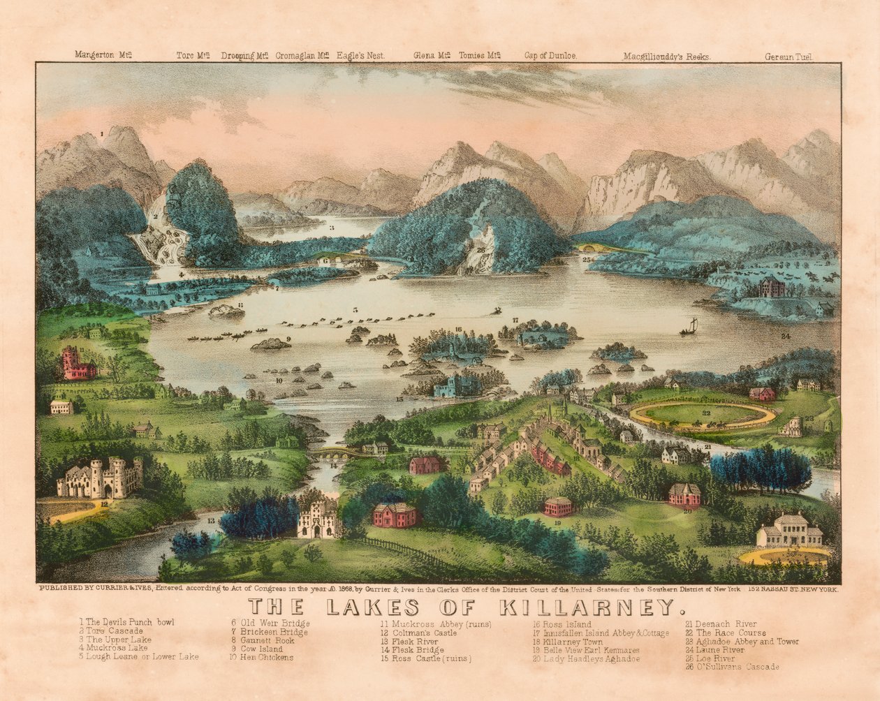 The Lakes of Killarney, Irland av . .