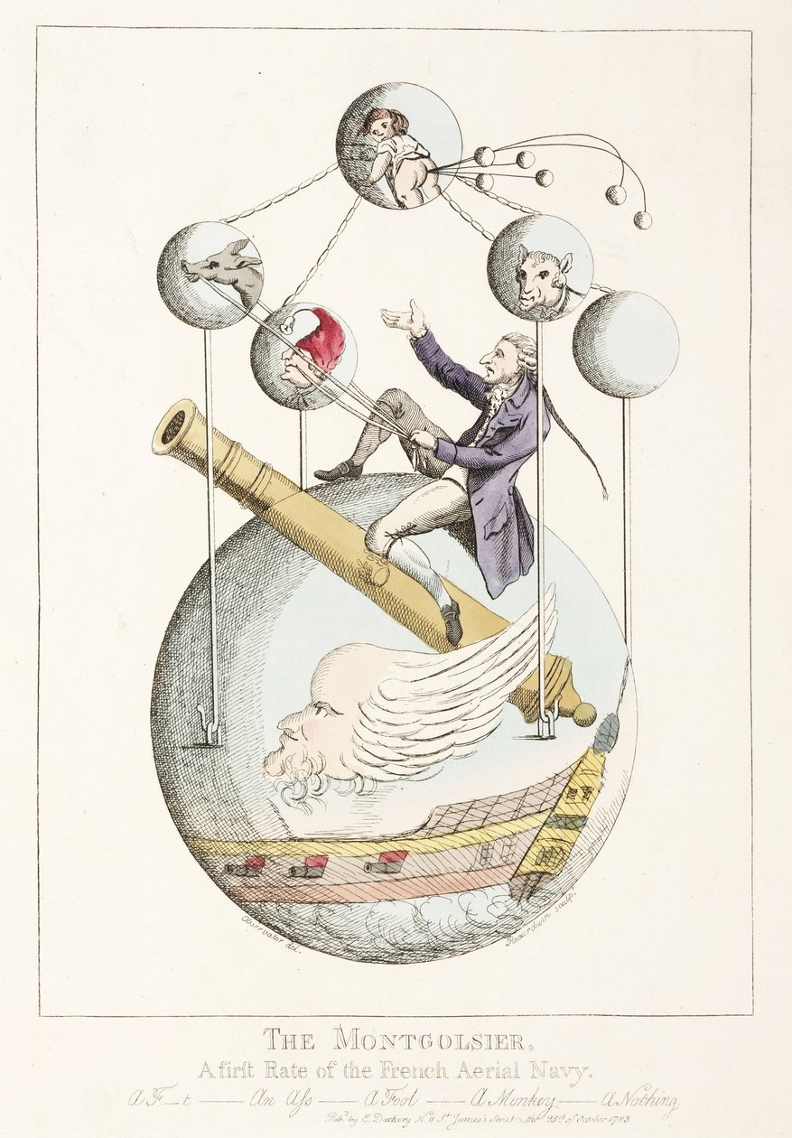 "Montgolfier - en førsteklasses av den franske luftflåten" av Frederick (attr. to) Barnard