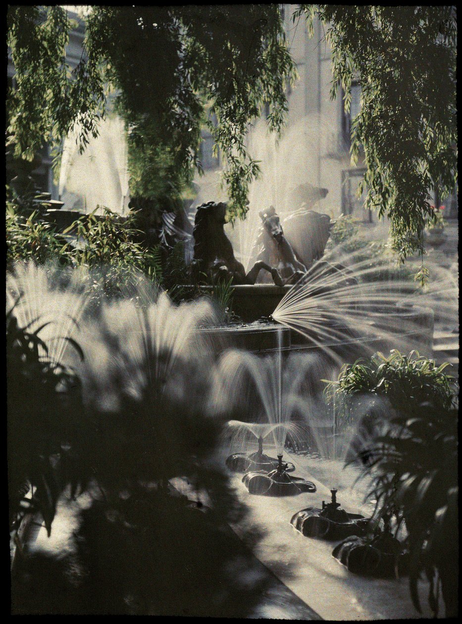Neptunfontenen, Cheltenham, ca 1910 av Frederick (attr. to) Barnard