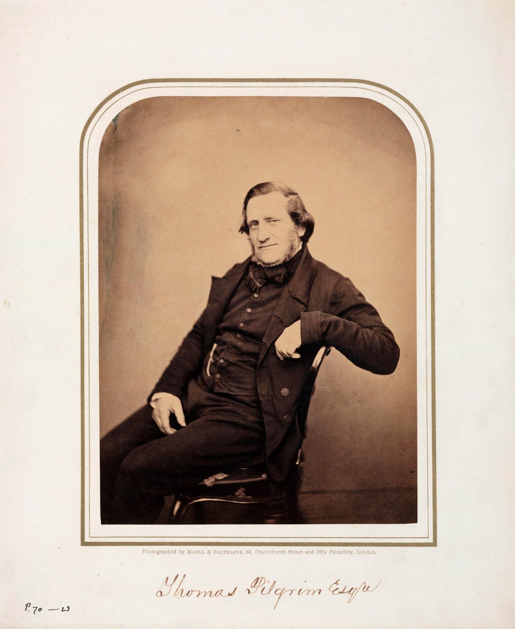 Thomas Pilgrim, ca 1854-1866 av Frederick (attr. to) Barnard