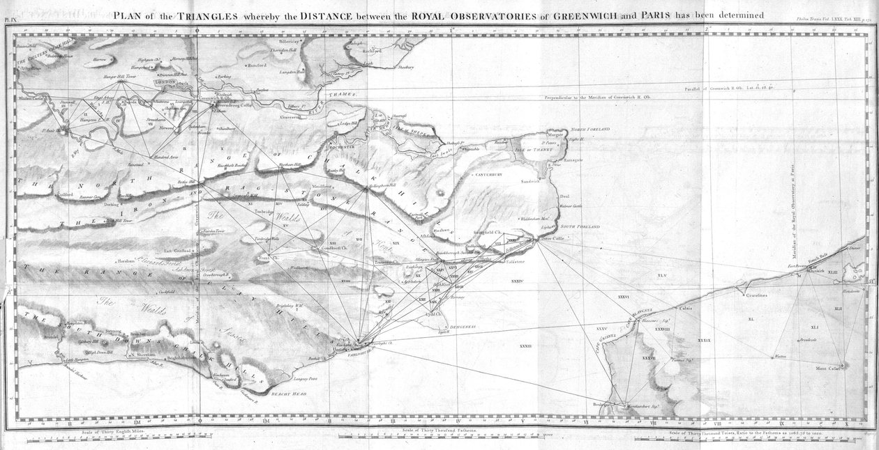 Trekantplan av Ferdinand Georg Waldmuller