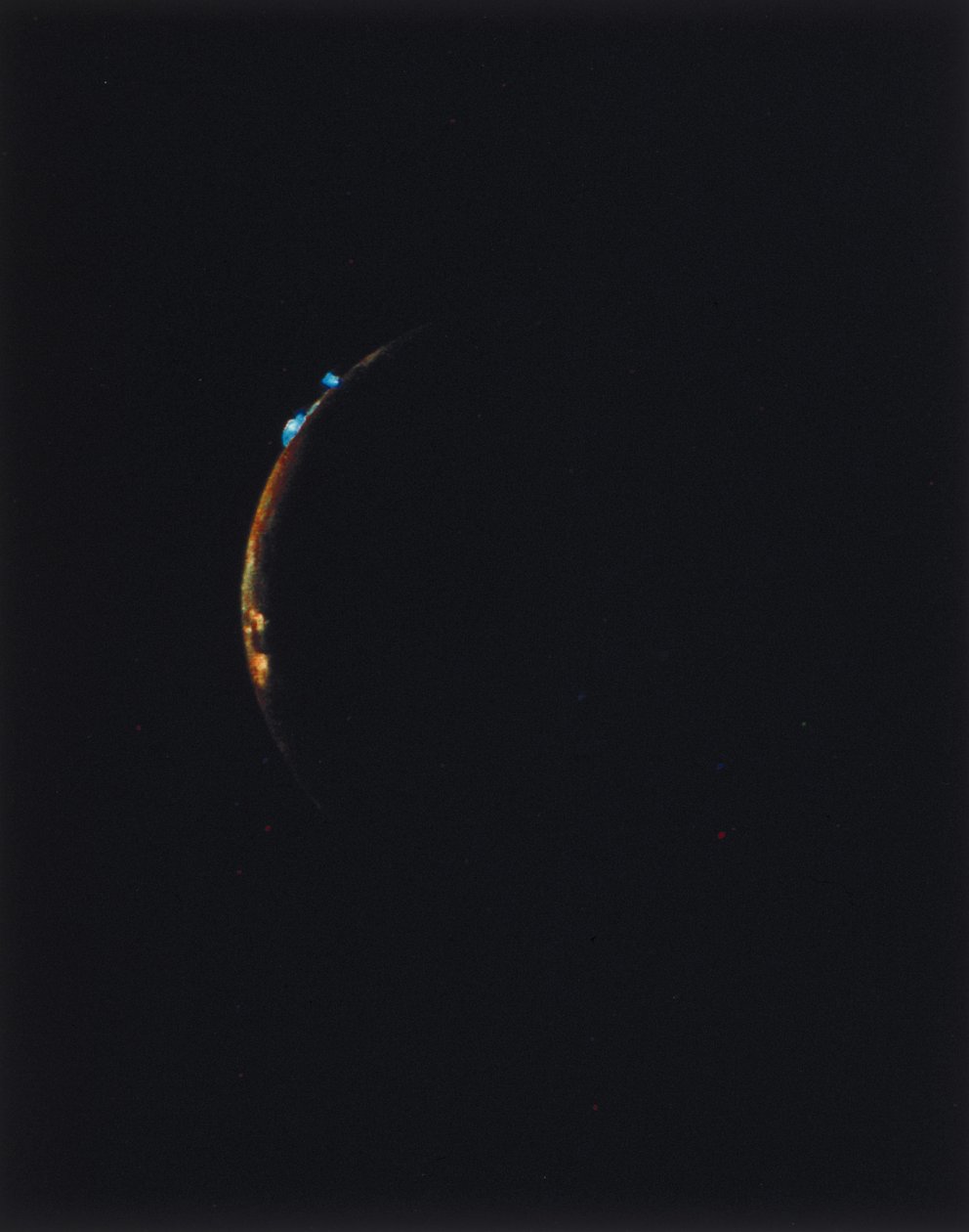 Vulkaner på kanten av Io, en av månene til Jupiter av Ferdinand Georg Waldmuller