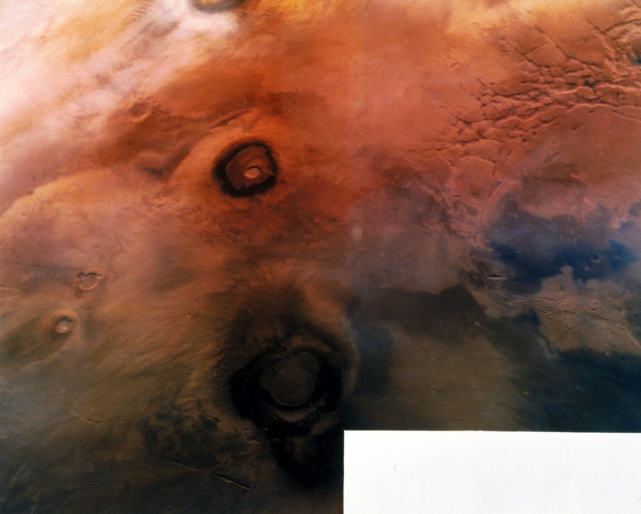Vulkaner på overflaten av planeten Mars av Frederick (attr. to) Barnard
