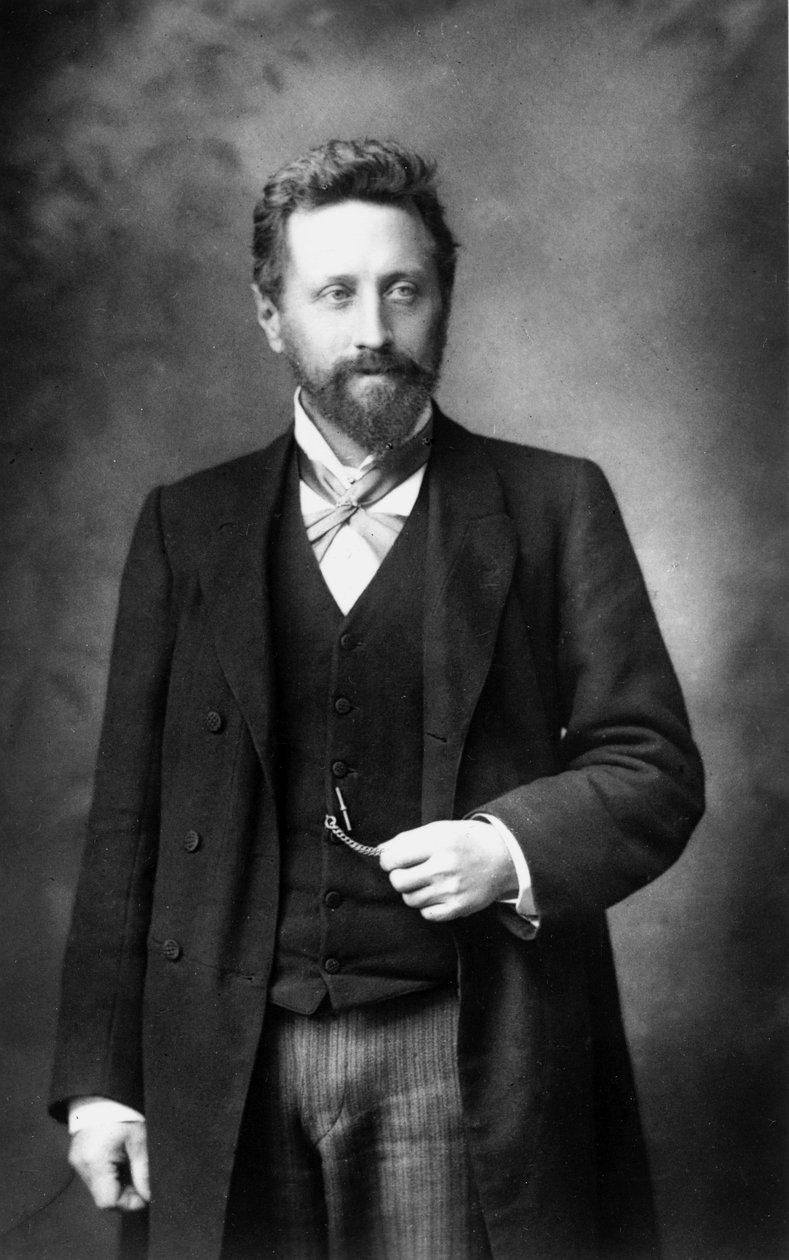 William Ayrton , britisk ingeniør, ca 1890 av Frederick (attr. to) Barnard