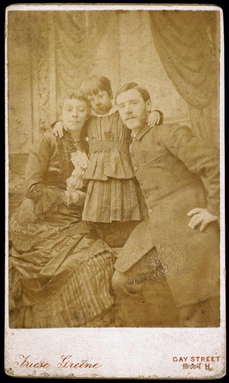 William Friese-Greene, kinematograf og familie, ca 1880 av Henry Charles Fehr