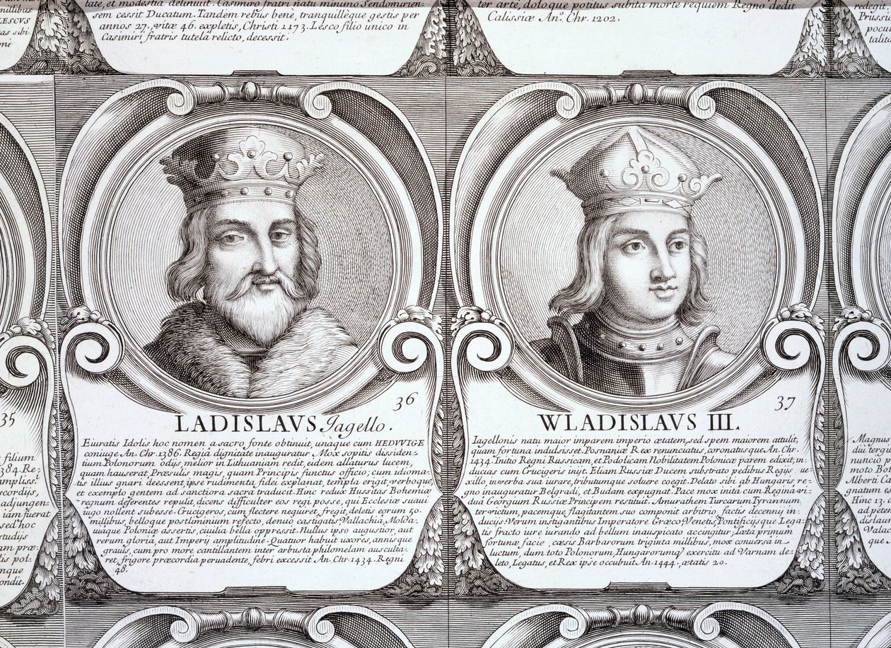 Wladyslaw II Jagiello, og Wladyslaw III Warnenczyk, nr. 36 og 37 fra 