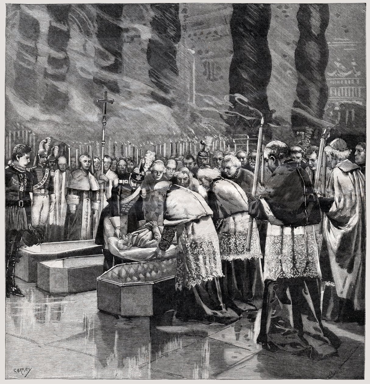død av pave Leo XIII av . .