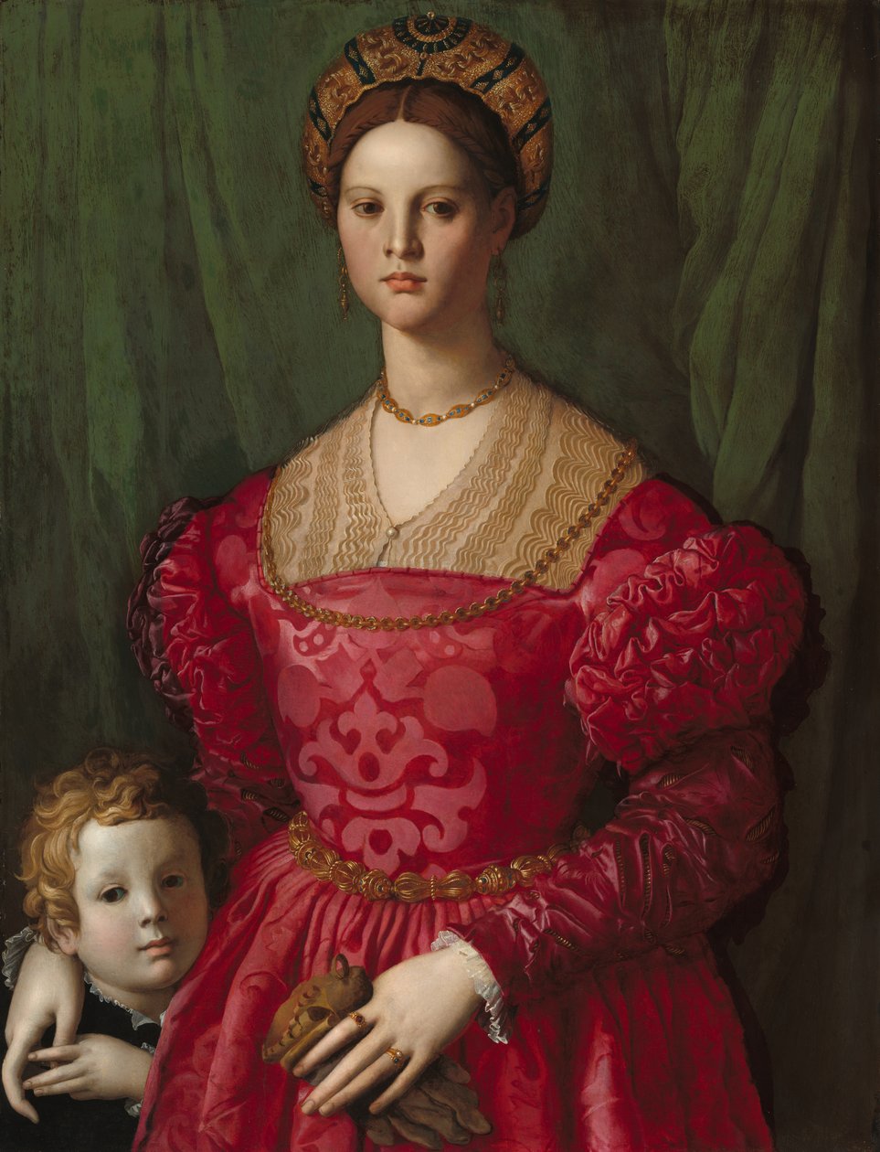 En ung kvinne og hennes lille gutt av Bronzino