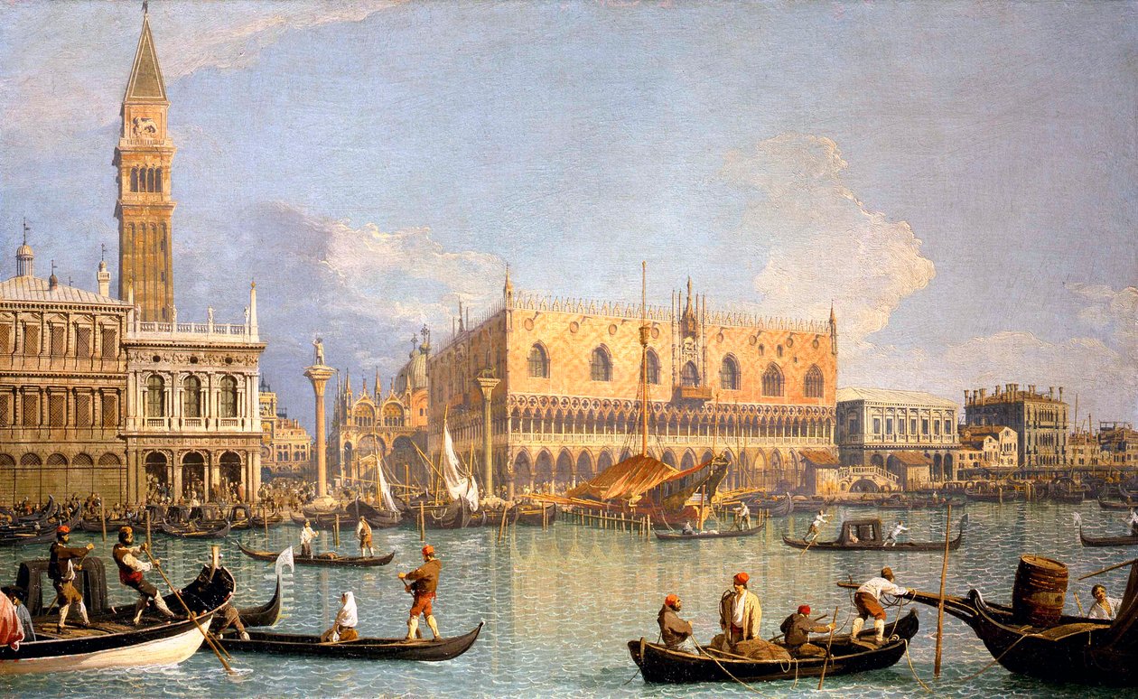 Utsikt over Dogepalasset av Canaletto