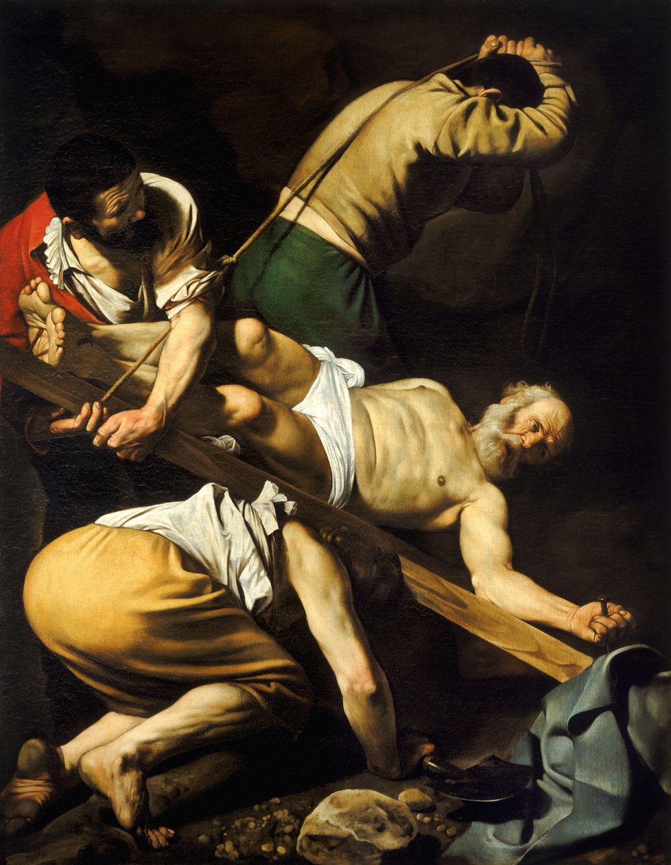 Korsfestelsen av St. Peter av Michelangelo Merisi da  Caravaggio