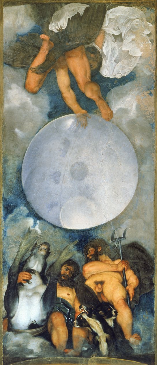 Jupiter, Neptun og Pluto av Michelangelo Merisi da  Caravaggio