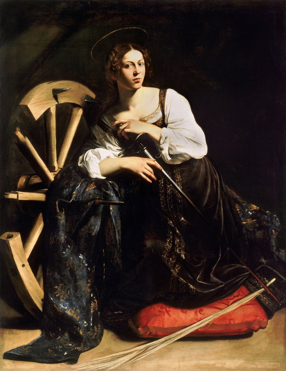 Den hellige Katarina av Alexandria av Caravaggio