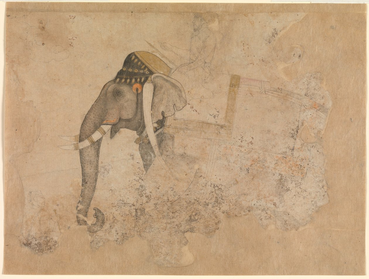 Hashim. Elefant og rytter. ca. 1640 Metropolitan Museum of Art, New York av Hashim