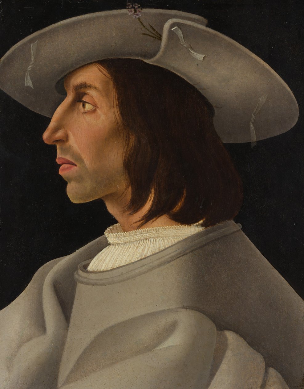 Portrett av en mann i profil, ca. 1525. av Italian Painter