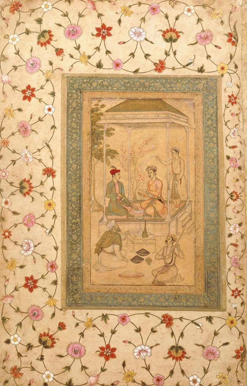 Akbars sønner Sultan Daniyal og Sultan Murad, ca. 1600-1605 av   Manohar
