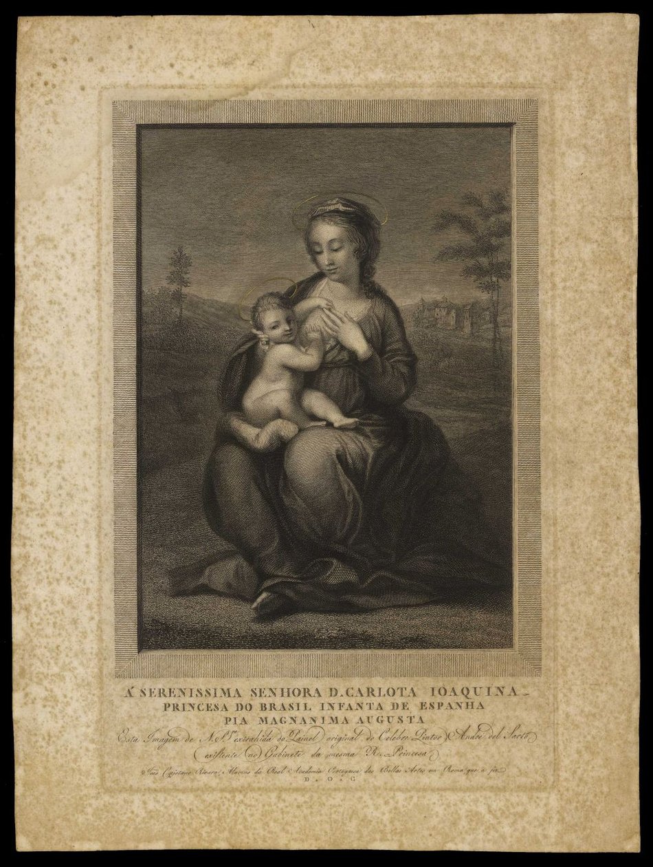 Madonna og barn av Andrea del (after) Sarto