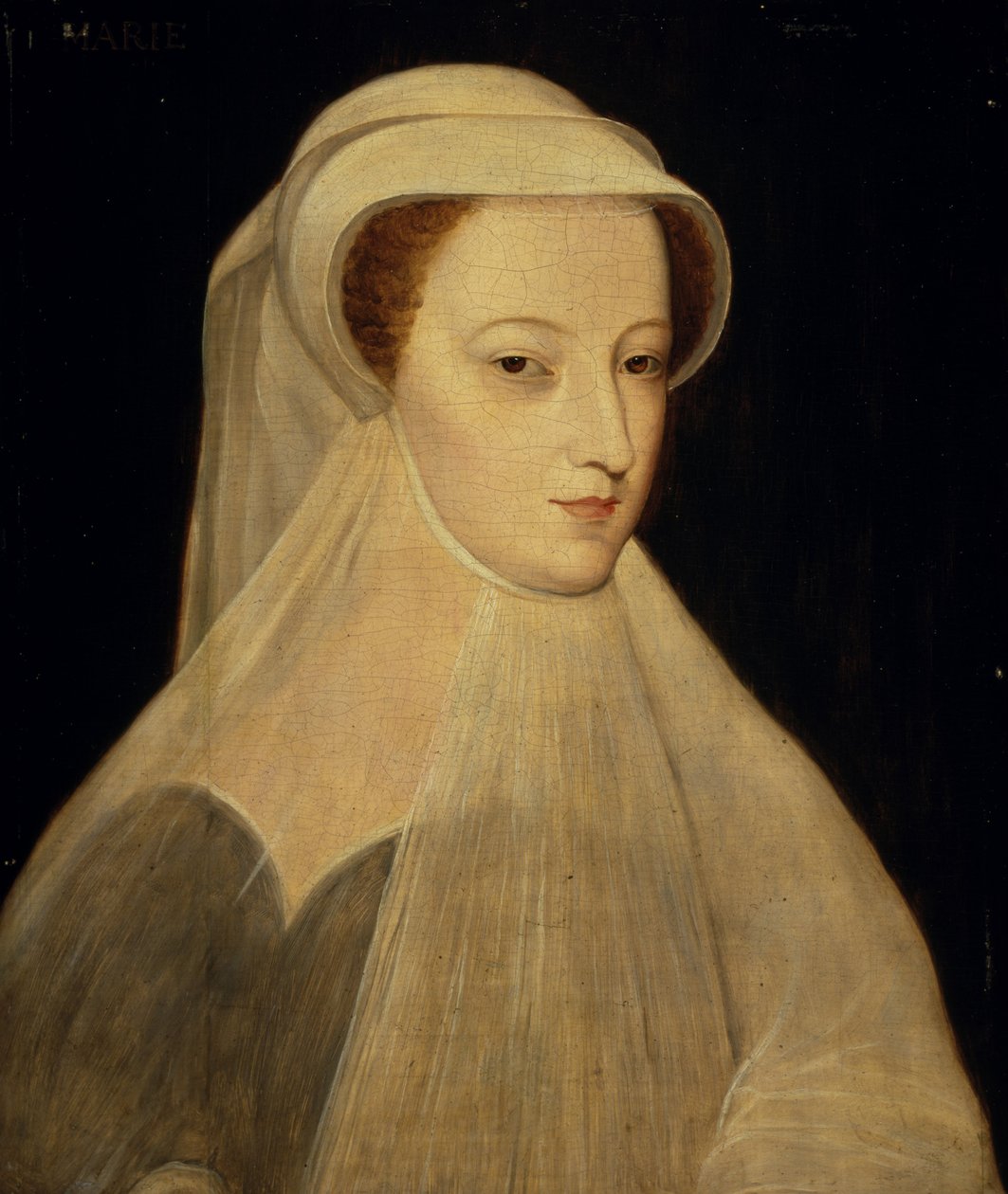 Mary, Queen of Scots, 1542 - 1587. Regjerte 1542 - 1567 I hvit sorg av François Clouet