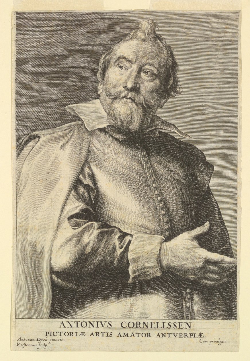 Portrett av Anthony Cornelissen, fra Icons of Princes of Men av after Anthony van Dyck