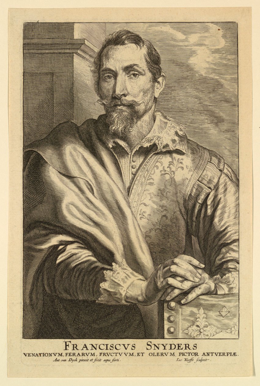 Portrett av Frans Snyders, fra Icons of Princes of Men av after Anthony van Dyck