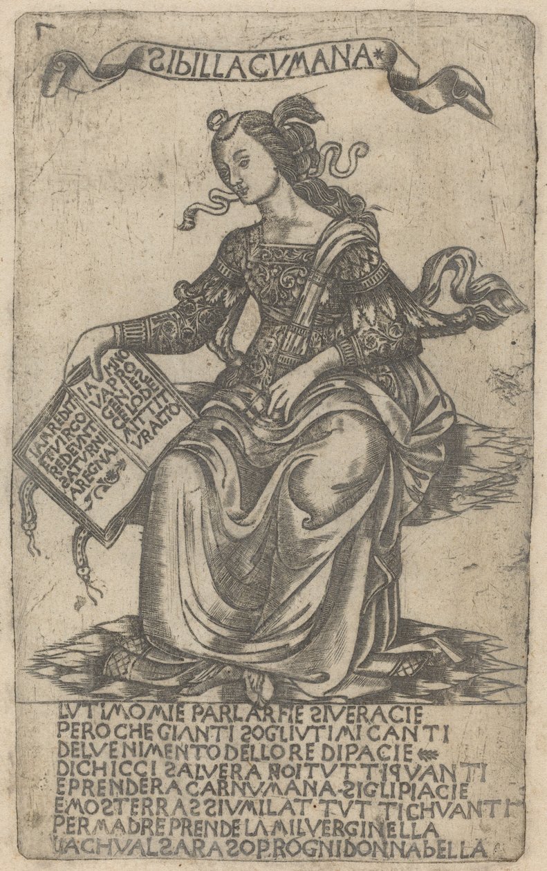 Cumaean sibyll av after Baccio Baldini
