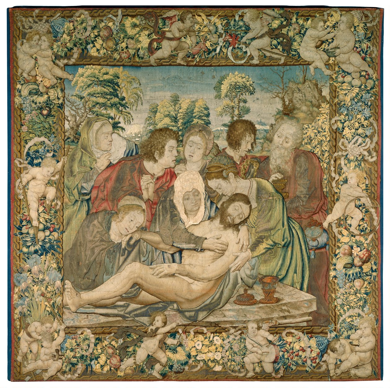 Deponeringen av after Bernard van Orley