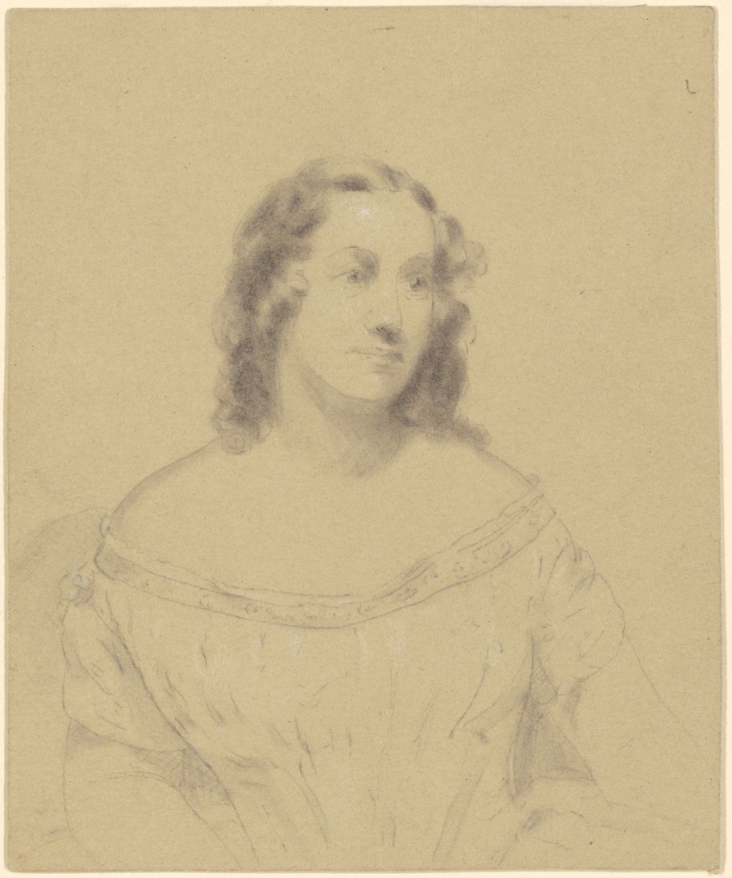 Fru Sylvanus D. Lewis (Estelle Anna Blanche Robinson) av after Charles Loring Elliott Seth Wells Cheney