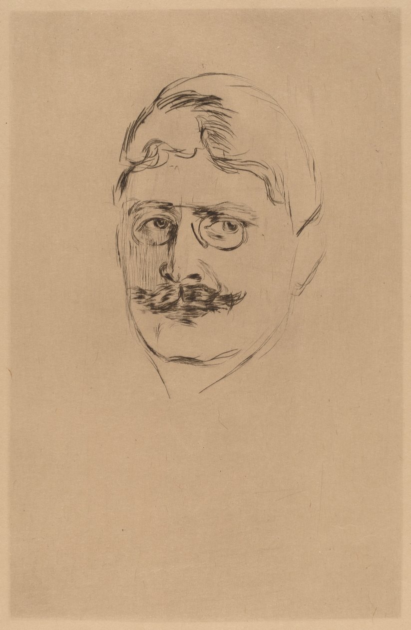 Knut Hamsun av after Edvard Munch