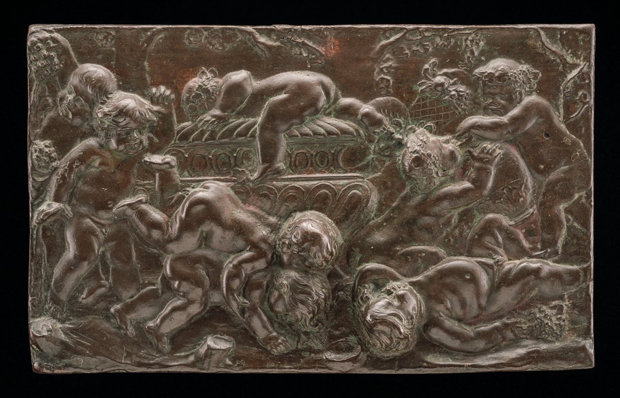 Spedbarn Bacchanalians av after François Duquesnoy