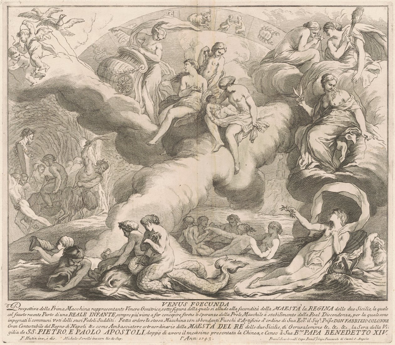 Prima Macchina for Kina av 1743: Venus Genetrix av after François Hutin Miguel de Sorellò