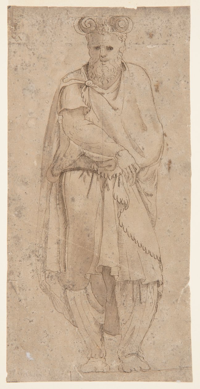 Stående Atlante (en fangenskap fra Dacia) av after Giorgio Vasari