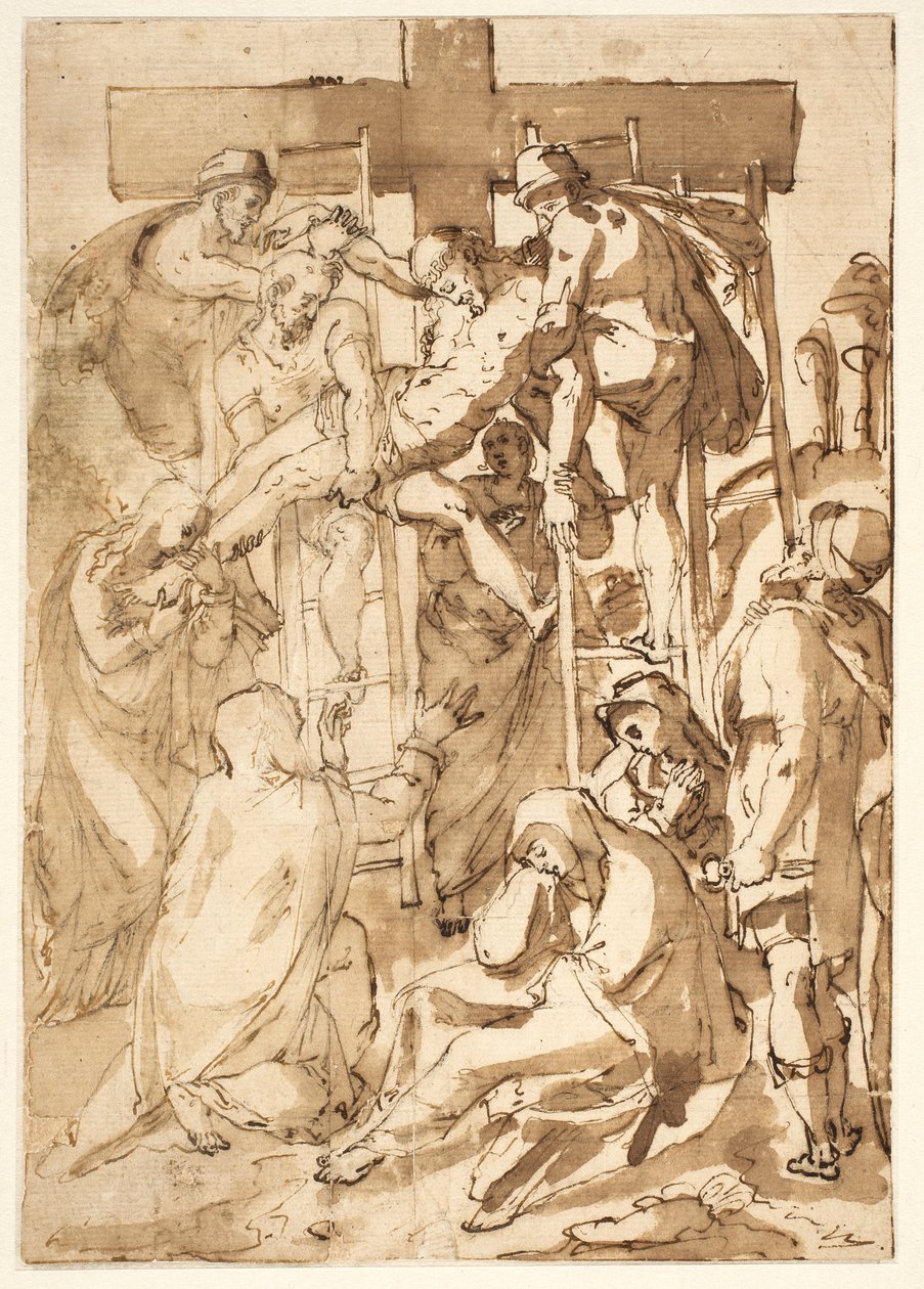 Deponeringen av after Girolamo Muziano