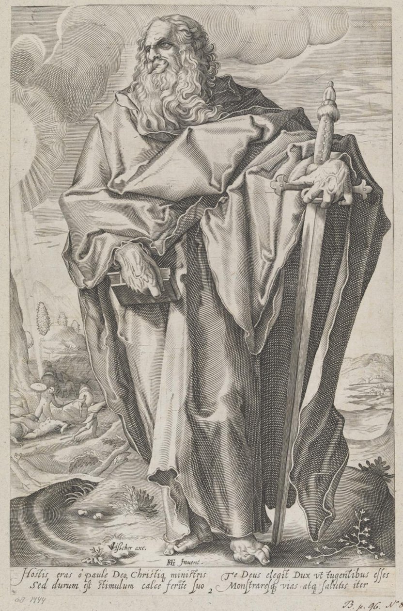 Saint Paul av after Hendrick Goltzius