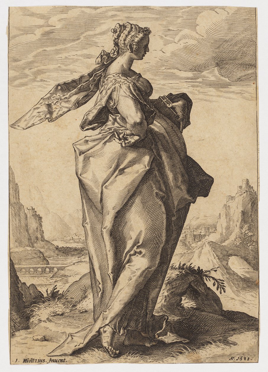 Debora av after Hendrik Goltzius