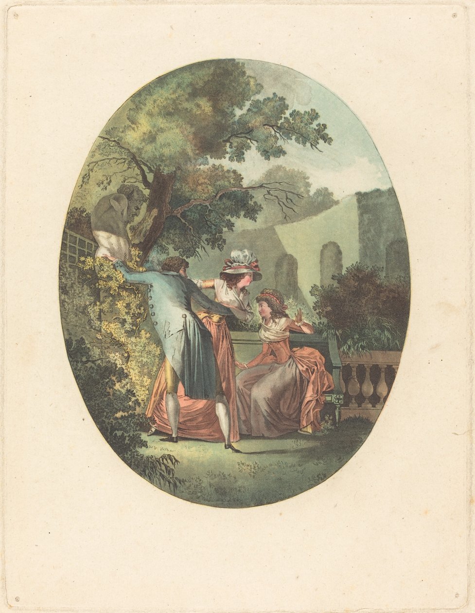 La statue du dieu Pan (Statue of the God Pan) av after Henri Nicolas van Gorp