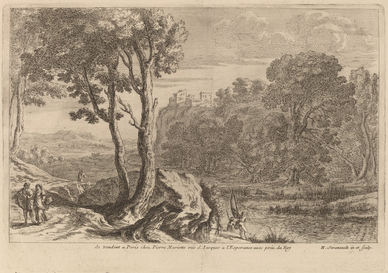 Fiskerne av after Herman van Swanevelt