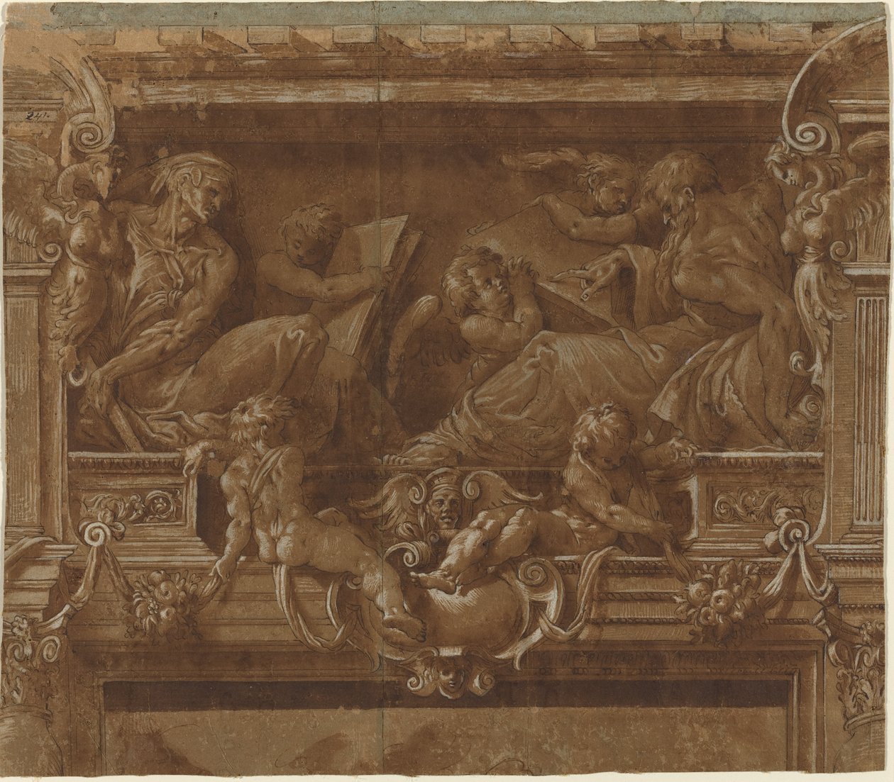 Profeten og Sybil av after Jacopo Zanguidi Italian 16th Century called Bertoia