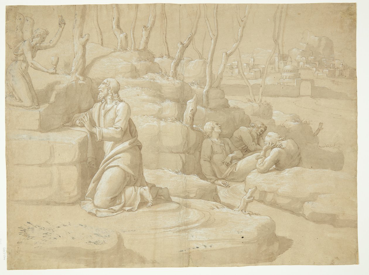 Jesus i Getsemane har av after Jacopo da Empoli