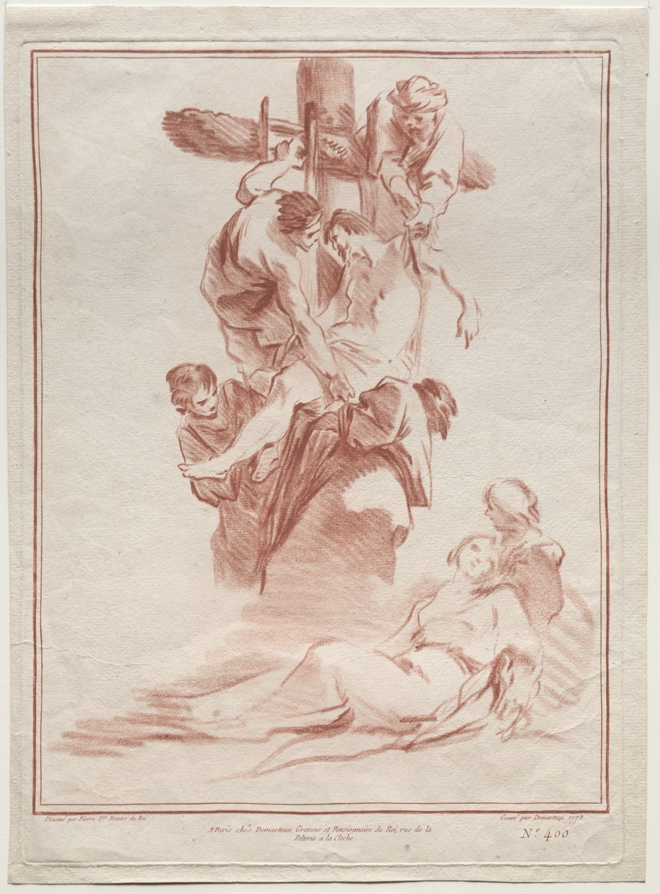 Nedstigningen fra korset av after Jean Baptiste Marie Pierre