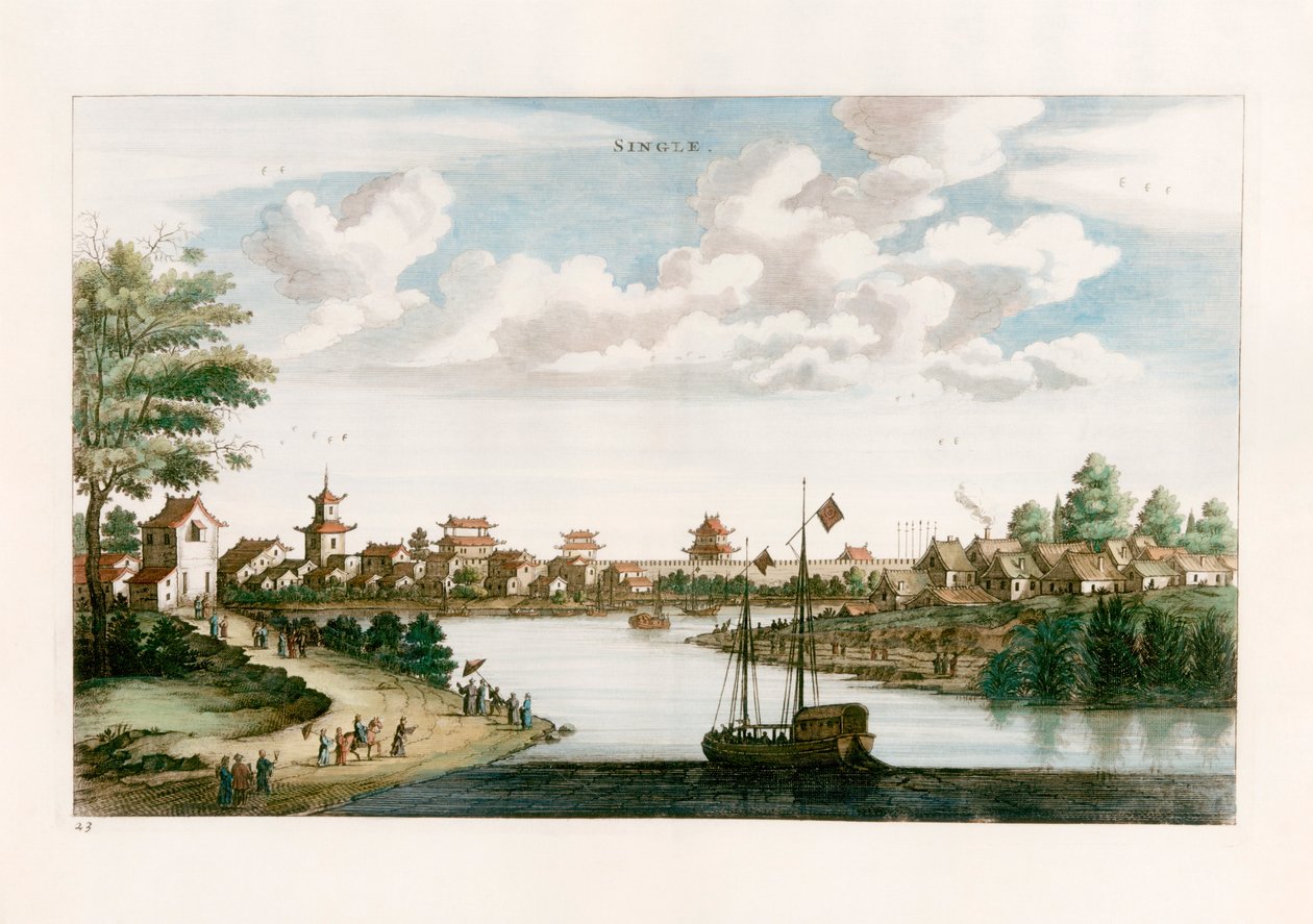 Enkelt av after Johannes Nieuhof