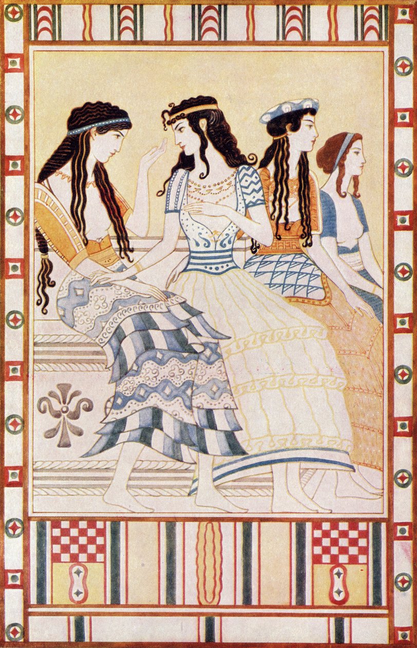 Ladies of the Minoan Court, illustrasjon fra 