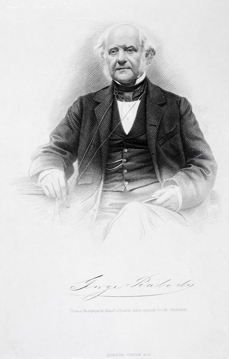 George Peabody, ca. 1850-tallet av John Jabez Edwin Paisley Mayall