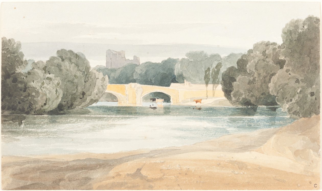 Bro ved Knaresborough av after John Sell Cotman James Bulwer