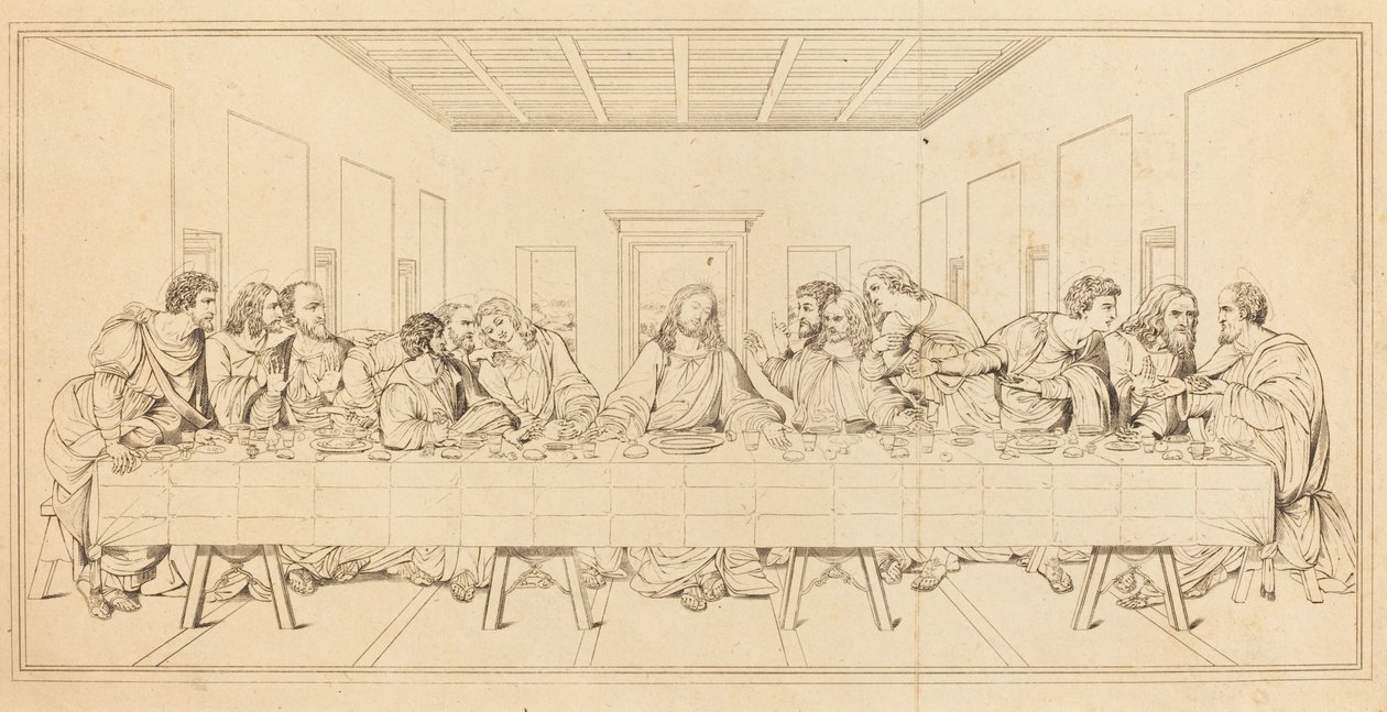 Det siste måltid av after Leonardo da Vinci