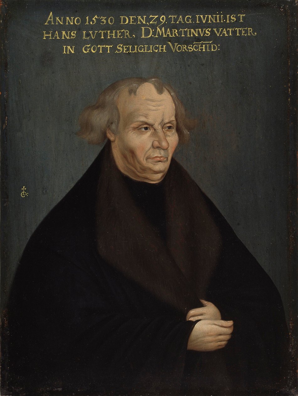 Portrett av Hans Luther, ca.1700 av after Lucas Cranach the Elder