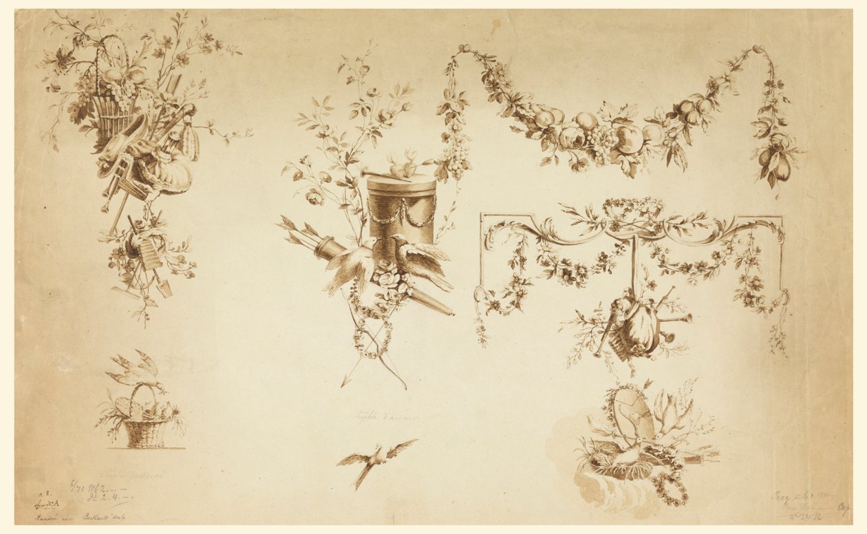 Design for trofeer av after Pierre Ranson